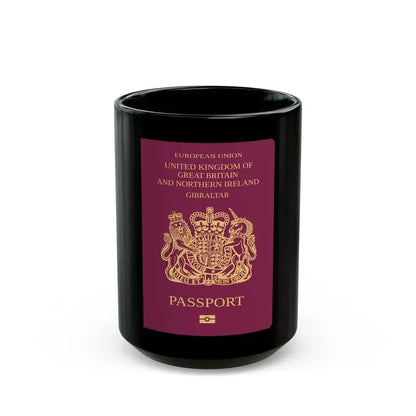 Gibraltar Passport - Black Coffee Mug 15oz - Go Mug Yourself