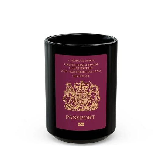 Gibraltar Passport - Black Coffee Mug 15oz - Go Mug Yourself