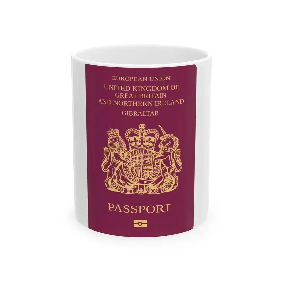 Gibraltar Passport - White Coffee Mug 11oz - Go Mug Yourself