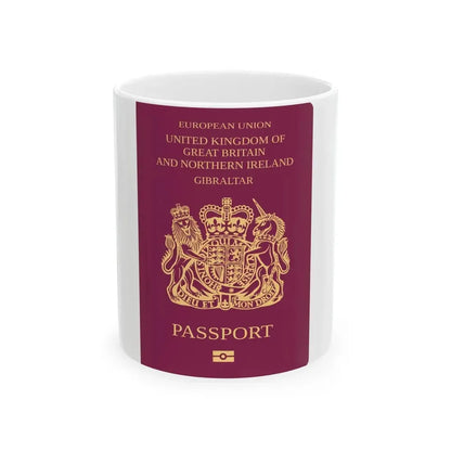 Gibraltar Passport - White Coffee Mug 11oz - Go Mug Yourself