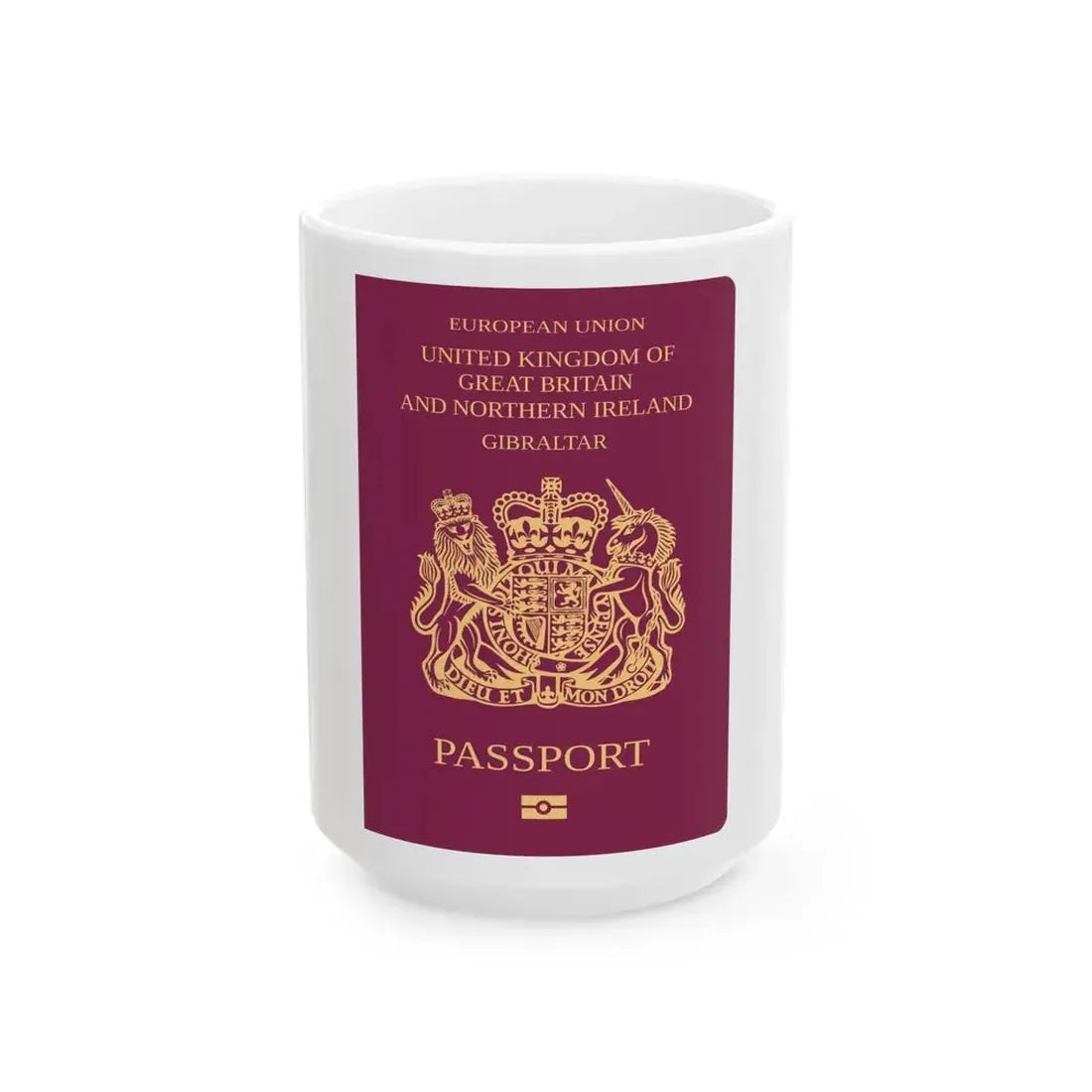 Gibraltar Passport - White Coffee Mug 15oz - Go Mug Yourself
