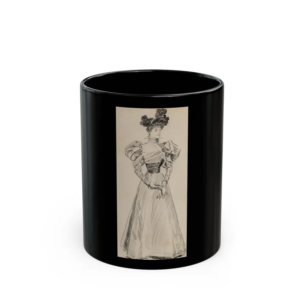 Gibson Girl - Black Coffee Mug-11oz-Go Mug Yourself