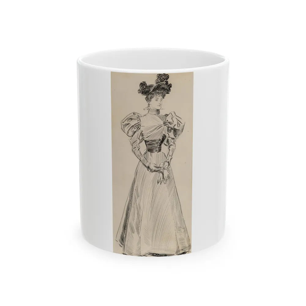 Gibson Girl - White Coffee Mug-11oz-Go Mug Yourself