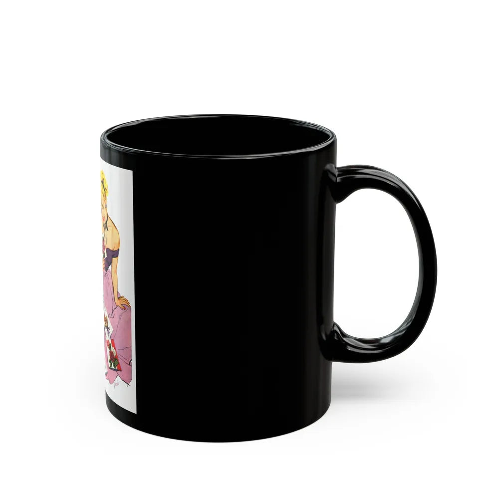 Gibson Valentines advertisement, 1952 - Black Coffee Mug-Go Mug Yourself