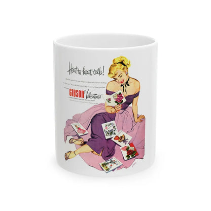 Gibson Valentines advertisement, 1952 - White Coffee Mug-11oz-Go Mug Yourself