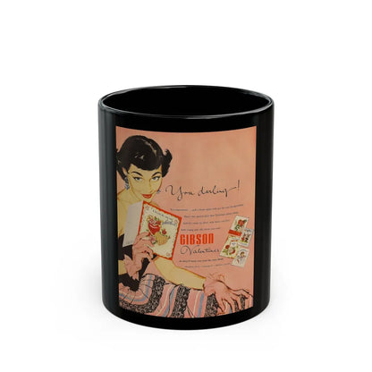 Gibson Valentines advertisement - Black Coffee Mug-11oz-Go Mug Yourself