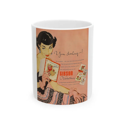 Gibson Valentines advertisement - White Coffee Mug-11oz-Go Mug Yourself