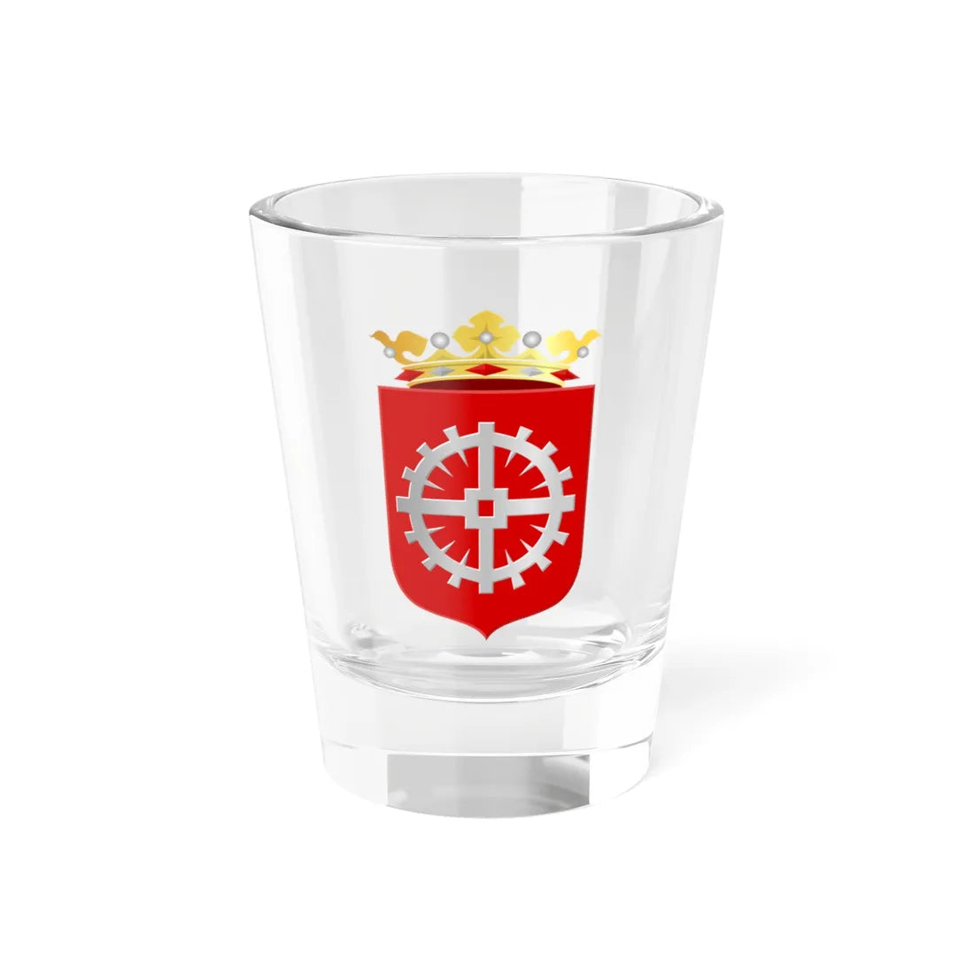 Giessendam wapen (Netherlands) (Coat of Arms) Shot Glass 1.5oz 1.5oz - Go Mug Yourself