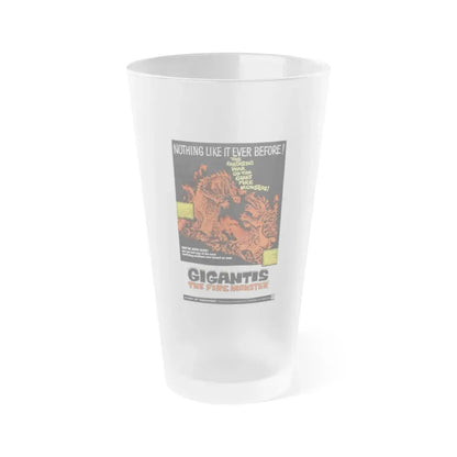 GIGANTIS THE FIRE MONSTER 1959 Movie Poster - Frosted Pint Glass 16oz Default Title - Go Mug Yourself