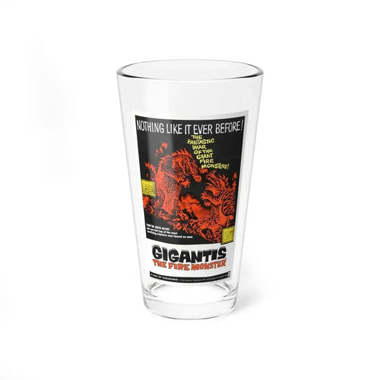 GIGANTIS THE FIRE MONSTER 1959 Movie Poster - Pint Glass 16oz 16oz - Go Mug Yourself