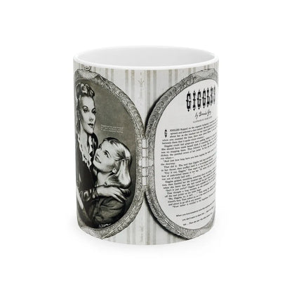 Giggles, Miss America magazine, April 1946 - White Coffee Mug-11oz-Go Mug Yourself