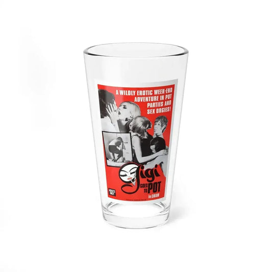 GIGI GOES TO POT 1971 Movie Poster - Pint Glass 16oz 16oz - Go Mug Yourself