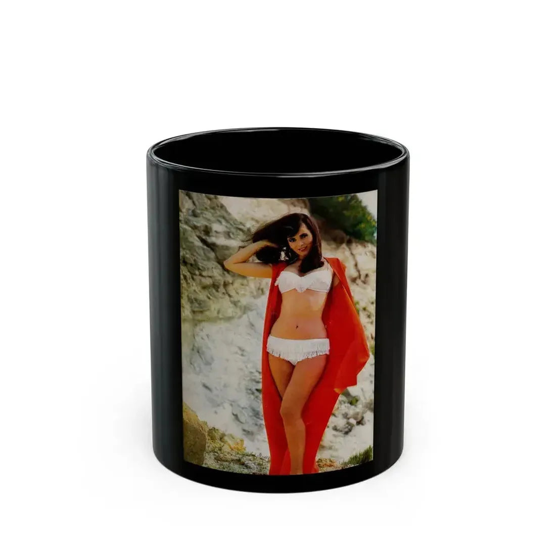 Gila Golan #01 (Vintage Female Icon) Black Coffee Mug 11oz - Go Mug Yourself