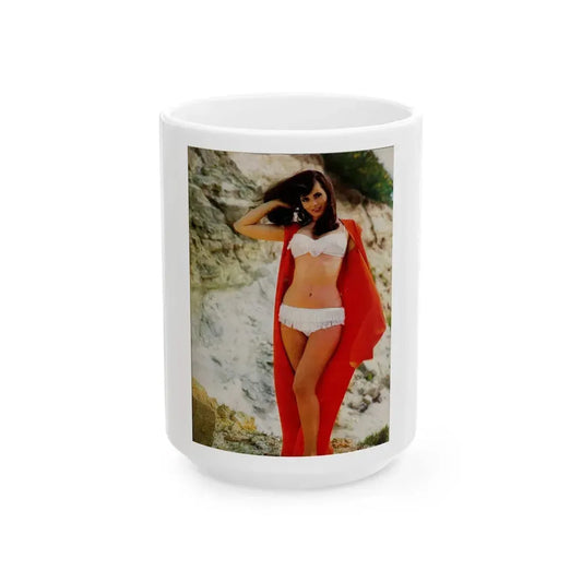 Gila Golan #01 (Vintage Female Icon) White Coffee Mug 15oz - Go Mug Yourself