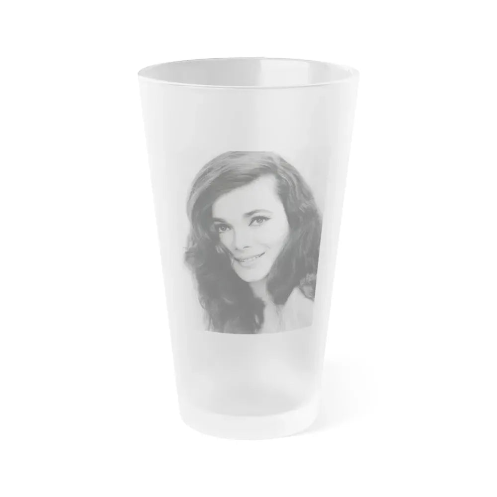 Gila Golan #02 (Vintage Female Icon) Frosted Pint Glass 16oz 16oz Frosted - Go Mug Yourself