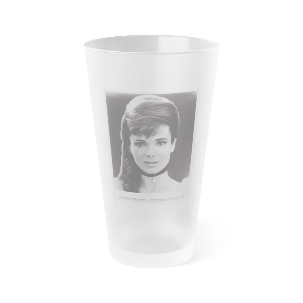 Gila Golan #04 (Vintage Female Icon) Frosted Pint Glass 16oz-16oz-Frosted-Go Mug Yourself