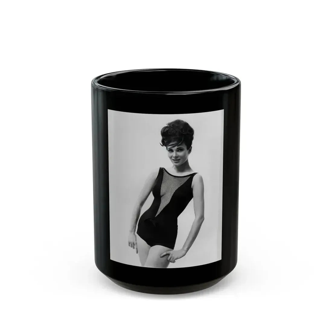 Gila Golan #05 (Vintage Female Icon) Black Coffee Mug 15oz - Go Mug Yourself