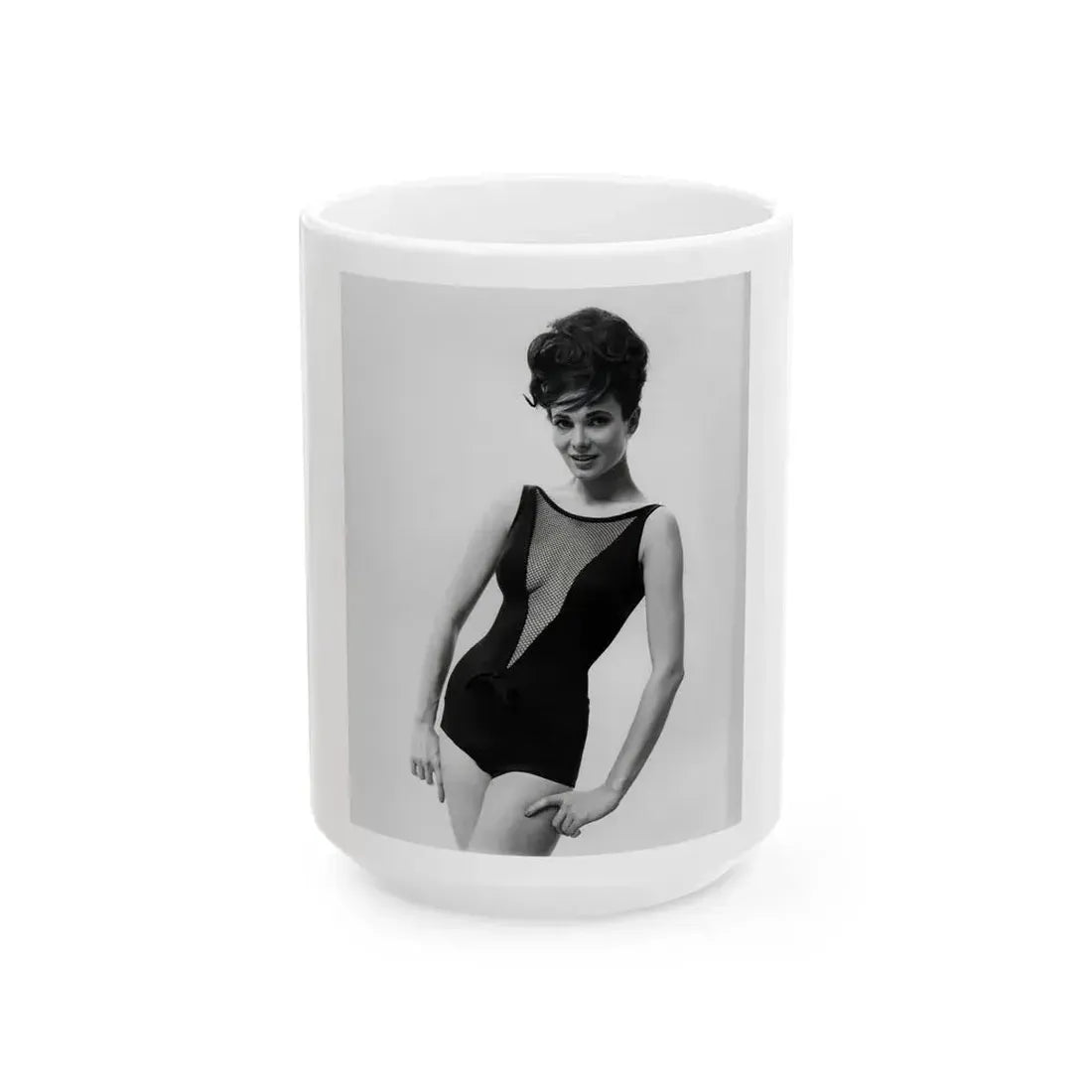 Gila Golan #05 (Vintage Female Icon) White Coffee Mug 15oz - Go Mug Yourself