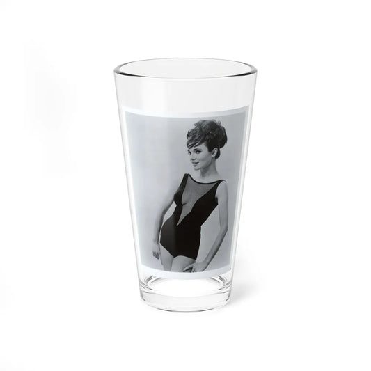 Gila Golan #06 - 8x10 B&W Upper Body Cheesecake Photo from Mid 60's (Vintage Female Icon) Pint Glass 16oz-16oz-Go Mug Yourself