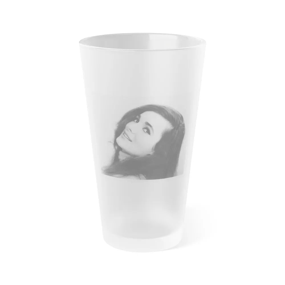 Gila Golan #102 (Vintage Female Icon) Frosted Pint Glass 16oz-16oz-Frosted-Go Mug Yourself