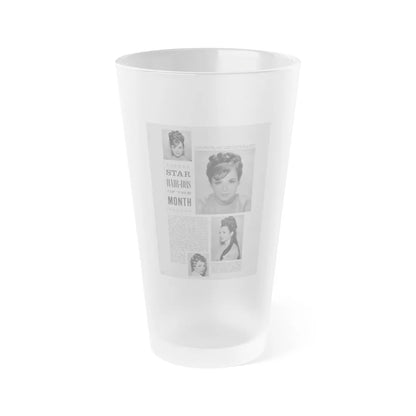 Gila Golan #104 (Vintage Female Icon) Frosted Pint Glass 16oz-16oz-Frosted-Go Mug Yourself