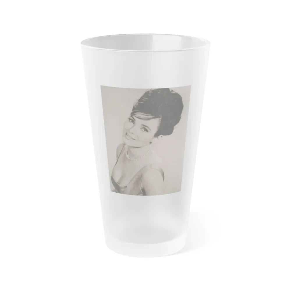 Gila Golan #105 (Vintage Female Icon) Frosted Pint Glass 16oz-16oz-Frosted-Go Mug Yourself