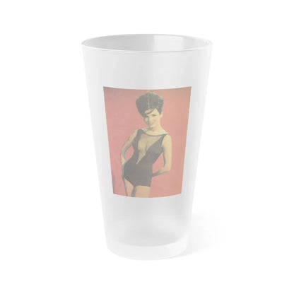 Gila Golan #109 (Vintage Female Icon) Frosted Pint Glass 16oz-16oz-Frosted-Go Mug Yourself