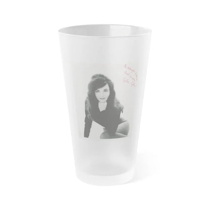 Gila Golan #11 (Vintage Female Icon) Frosted Pint Glass 16oz-16oz-Frosted-Go Mug Yourself