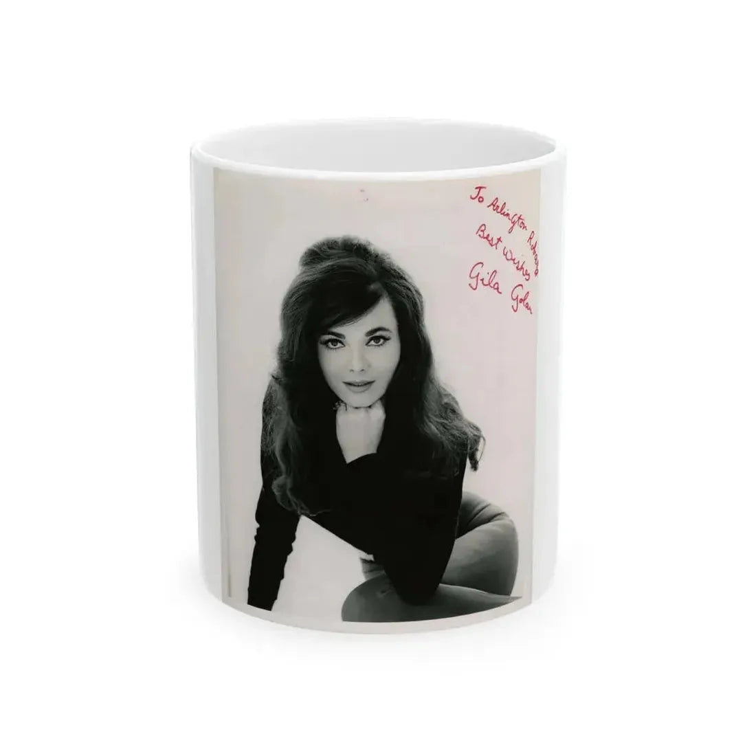 Gila Golan #11 (Vintage Female Icon) White Coffee Mug 11oz - Go Mug Yourself