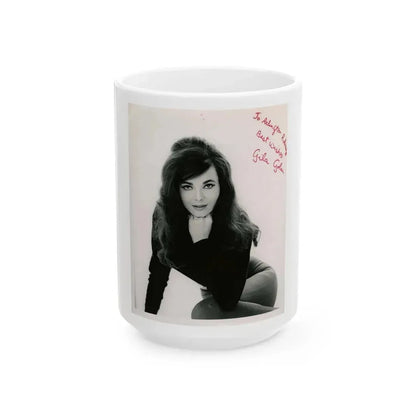 Gila Golan #11 (Vintage Female Icon) White Coffee Mug 15oz - Go Mug Yourself
