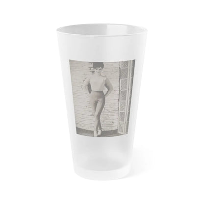 Gila Golan #110 (Vintage Female Icon) Frosted Pint Glass 16oz-16oz-Frosted-Go Mug Yourself