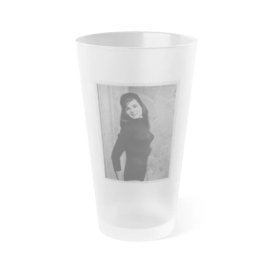 Gila Golan #115 (Vintage Female Icon) Frosted Pint Glass 16oz-16oz-Frosted-Go Mug Yourself