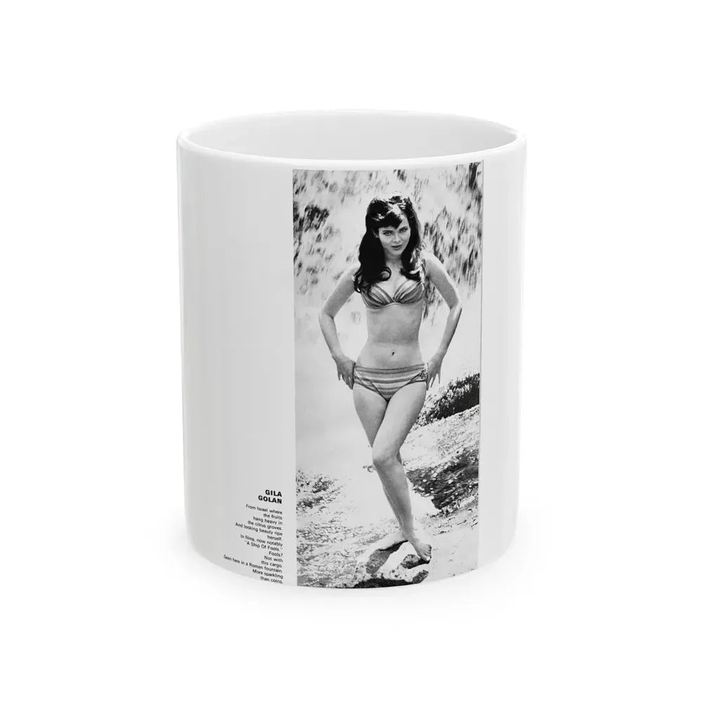 Gila Golan #119 (Vintage Female Icon) White Coffee Mug 11oz - Go Mug Yourself