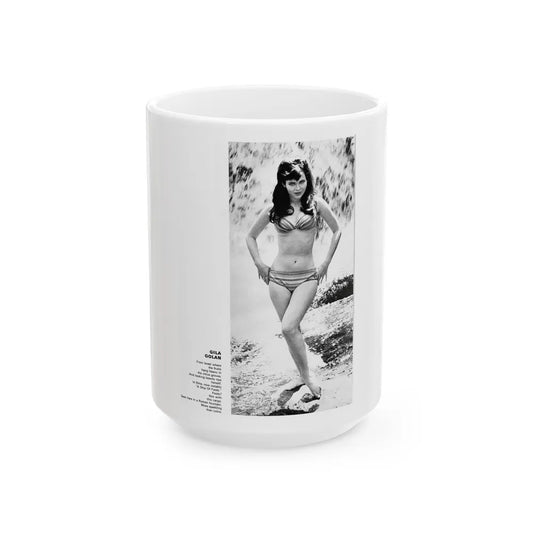 Gila Golan #119 (Vintage Female Icon) White Coffee Mug-15oz-Go Mug Yourself