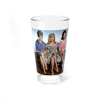 Gila Golan #123 - Gila with Leslie Parrish & 1 other Three On A Couch '66 Promo Photo (Vintage Female Icon) Pint Glass 16oz-16oz-Go Mug Yourself