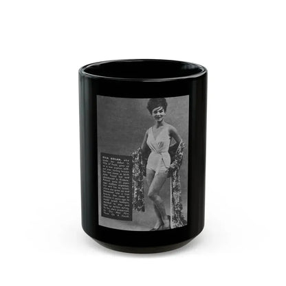 Gila Golan #125 (Vintage Female Icon) Black Coffee Mug 15oz - Go Mug Yourself