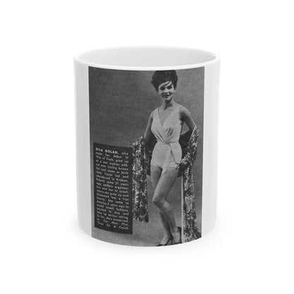 Gila Golan #125 (Vintage Female Icon) White Coffee Mug-11oz-Go Mug Yourself