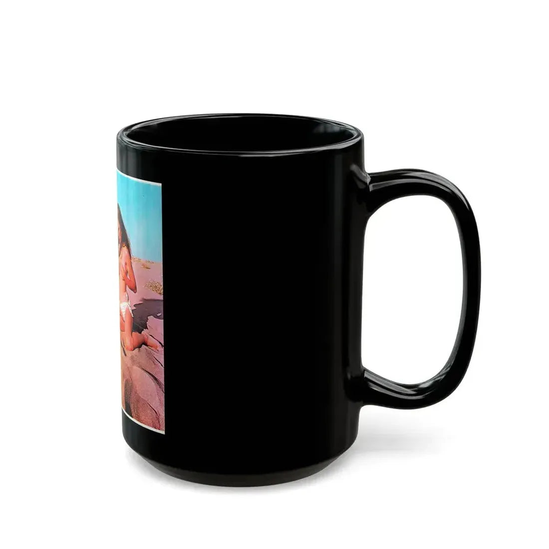 Gila Golan #127 (Vintage Female Icon) Black Coffee Mug - Go Mug Yourself