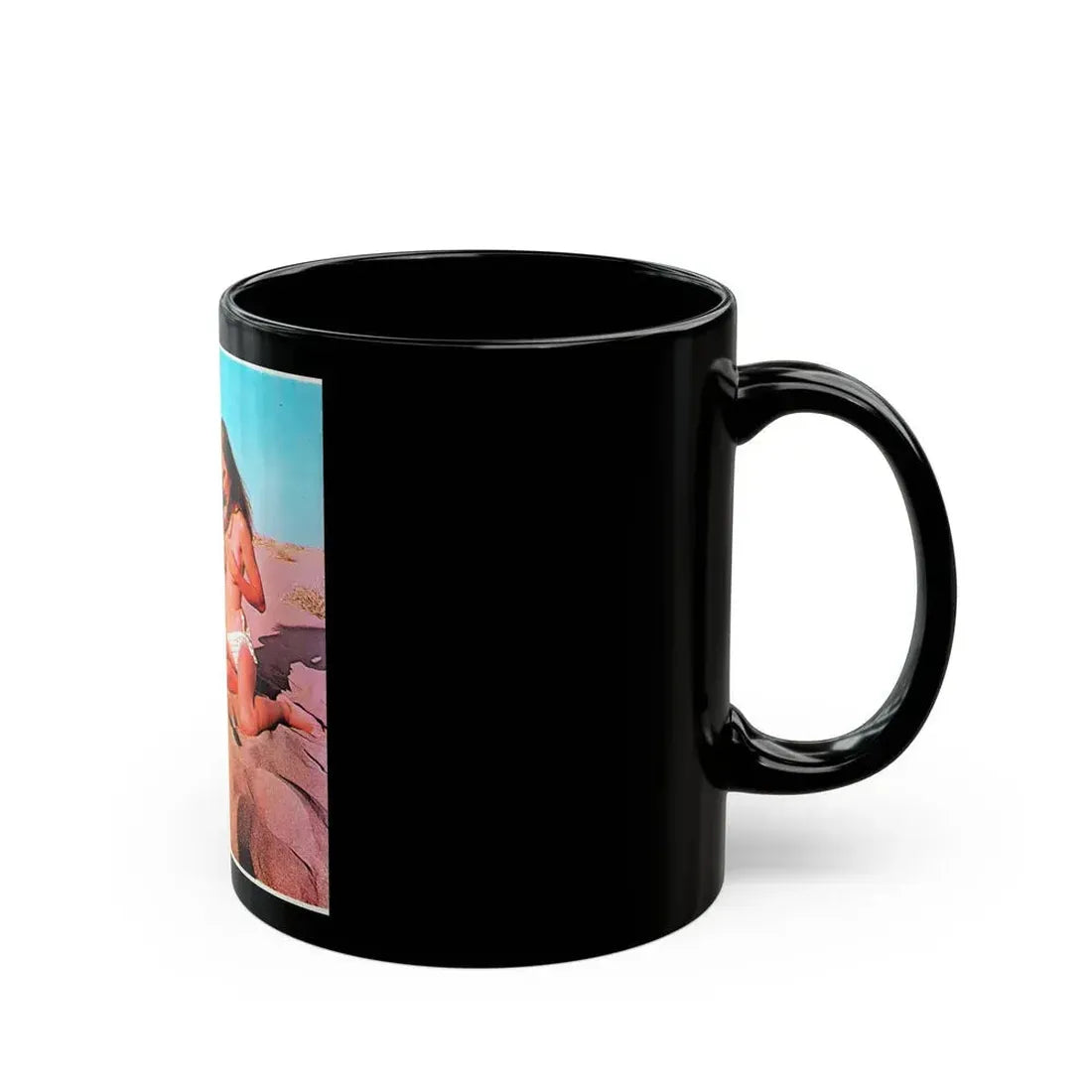 Gila Golan #127 (Vintage Female Icon) Black Coffee Mug - Go Mug Yourself