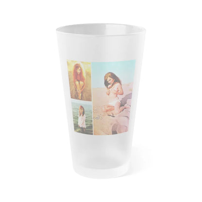 Gila Golan #127 (Vintage Female Icon) Frosted Pint Glass 16oz-16oz-Frosted-Go Mug Yourself