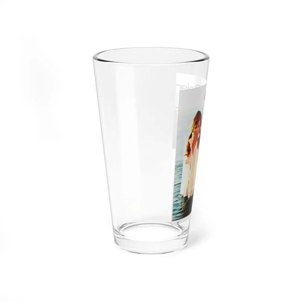 Gila Golan #128 - See through white wet top 1 (Vintage Female Icon) Pint Glass 16oz-Go Mug Yourself