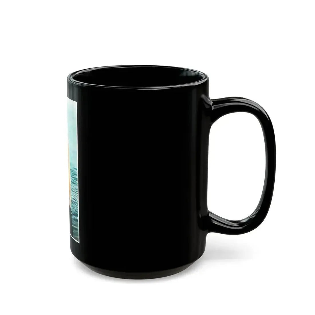 Gila Golan #128 - See through white wet top (Vintage Female Icon) Black Coffee Mug - Go Mug Yourself