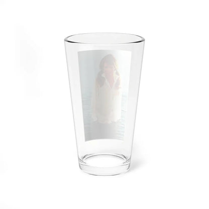 Gila Golan #128 - See through white wet top (Vintage Female Icon) Pint Glass 16oz-Go Mug Yourself