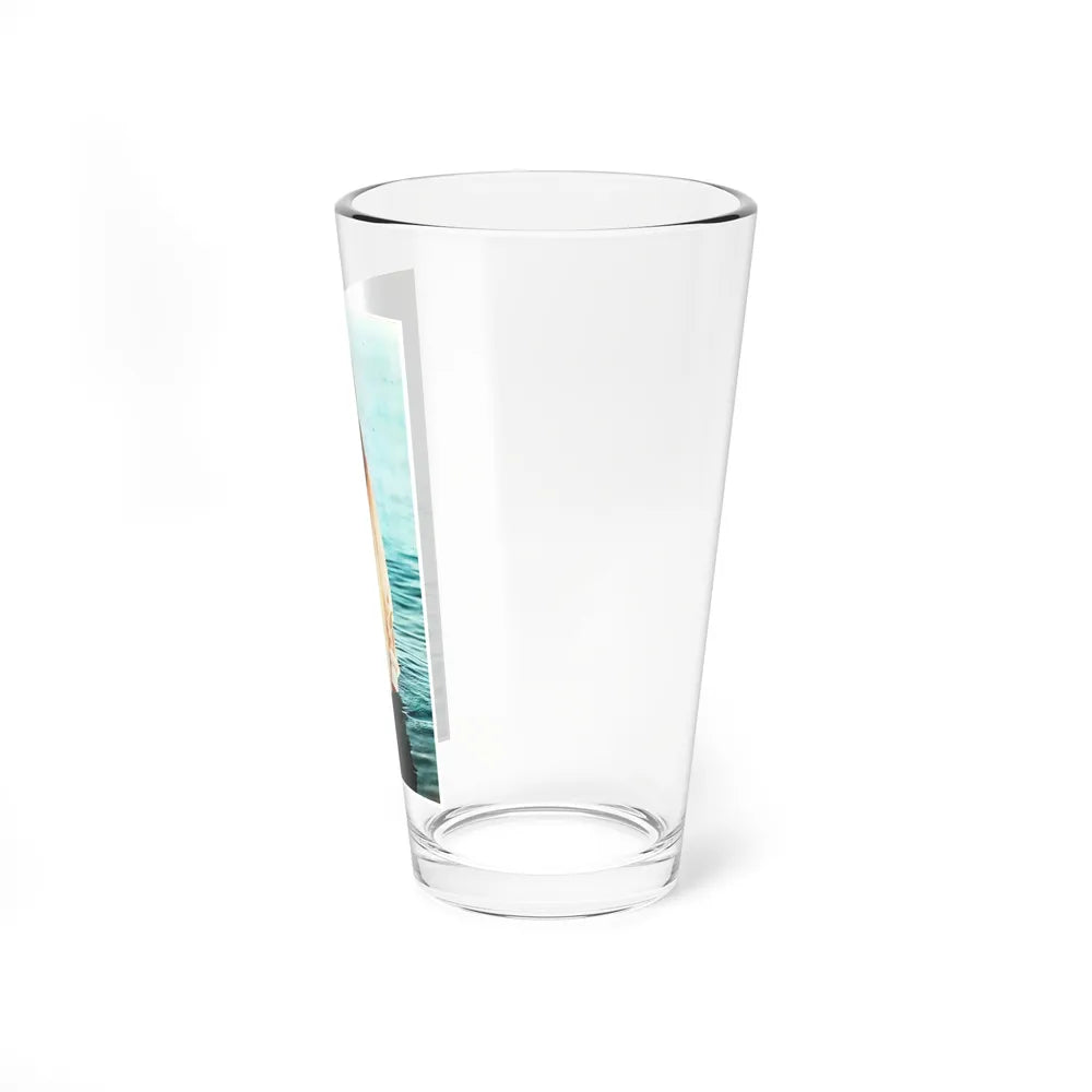 Gila Golan #128 - See through white wet top (Vintage Female Icon) Pint Glass 16oz-Go Mug Yourself