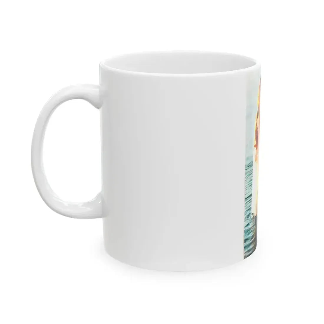Gila Golan #128 - See through white wet top (Vintage Female Icon) White Coffee Mug - Go Mug Yourself