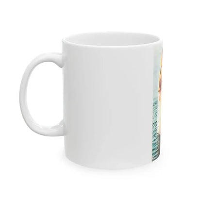 Gila Golan #128 - See through white wet top (Vintage Female Icon) White Coffee Mug - Go Mug Yourself