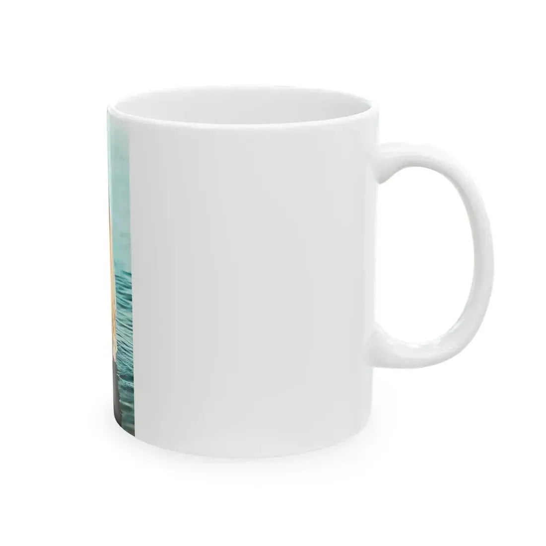 Gila Golan #128 - See through white wet top (Vintage Female Icon) White Coffee Mug - Go Mug Yourself