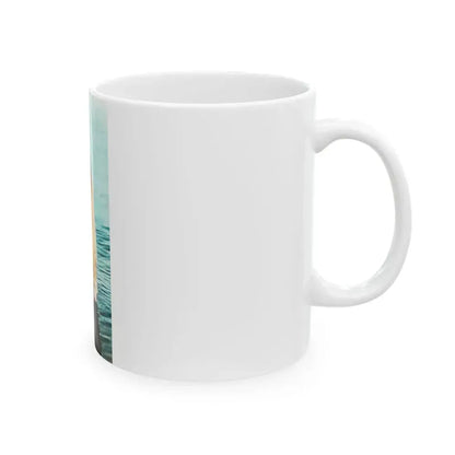 Gila Golan #128 - See through white wet top (Vintage Female Icon) White Coffee Mug - Go Mug Yourself