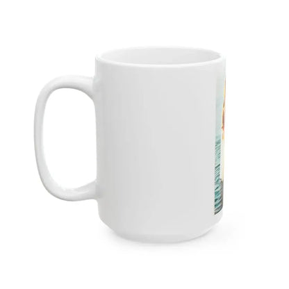 Gila Golan #128 - See through white wet top (Vintage Female Icon) White Coffee Mug - Go Mug Yourself