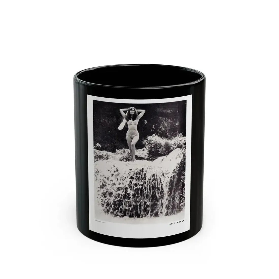 Gila Golan #129 (Vintage Female Icon) Black Coffee Mug 11oz - Go Mug Yourself